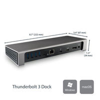 Thunderbolt 3 ドック／4Kデュアルモニタ　TB3DOCK2DPPD　1個　StarTech.com（直送品）