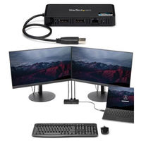 Startech.com USB 3.0接続デュアルDisplayPort対応ノートパソコン USBA2DPGB 1個