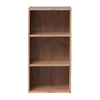 アイリスオーヤマ カラーボックス(モジュールボックス) 幅36.6×奥行29×高さ73.2cm 3段 収納棚 可動棚 ナチュラル MDB-3K １台