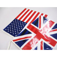 東京製旗 連続万国旗・20ヵ国・ポリエチレン製(28×35cm) 49622 1セット