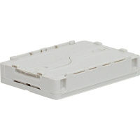 【折りたたみコンテナ】 エコン カラーオリコンふた一体型20Lオフホワイト 1個