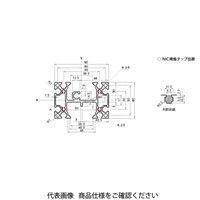 エヌアイシ・オートテック M6 フリーフローコンベアフレーム 343mm AFH-6090-6-343（直送品）