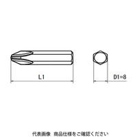 近江精機 OHMI スクリュードライバービット プラスビット V-23 No.2x8x36 1セット(30本)（直送品）