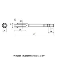 近江精機 OHMI スクリュードライバービット ボックスビット V-32B H4.5x55 1セット(10本)（直送品）