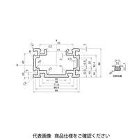 エヌアイシ・オートテック M6 リニアスライドフレーム 293mm AFC-9660-6-293 1セット（5本）（直送品）