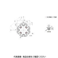 エヌアイシ・オートテック M6 マシンフェンス、パーテーションフレーム 893mm AFH-7575-6-893（直送品）