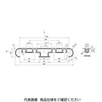 エヌアイシ・オートテック M6 ラックフレーム 95mm AFR-25165-6-95 1セット(30本)（直送品）