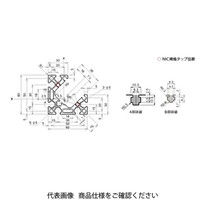 エヌアイシ・オートテック M6 リニアスライドフレーム 970mm ALM-6060L-6-970 1セット(2本)（直送品）