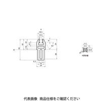 エヌアイシ・オートテック M6 コンベアガイドフレーム 308mm AFZ-6025-308 1セット(9本)（直送品）