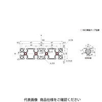 エヌアイシ・オートテック M8 ベーシックアルミフレーム 434mm AFS-40160-8-434（直送品）