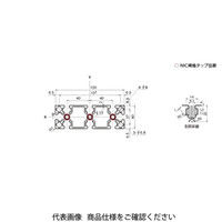 エヌアイシ・オートテック M8 ベーシックアルミフレーム 661mm AFS-40120-8-661（直送品）