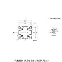 エヌアイシ・オートテック M8 ベーシックアルミフレーム 803mm AFS-8080L-8-803（直送品）