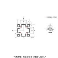エヌアイシ・オートテック M8 ベーシックアルミフレーム 285mm AFS-8080F-8-285（直送品）