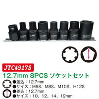 JTC 12.7mm 8PCS ソケットセット JTC4917S 1セット（直送品）