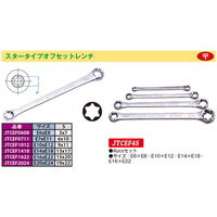 JTC スタータイプオフセットレンチセット JTCEF4S 1セット（直送品）