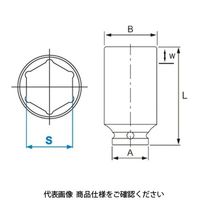 JTC 25.4mmディープインパクトソケット 36mm JTC849036 1個（直送品）