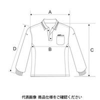 JTC 長袖ポロシャツ Sサイズ JTCD02S 1個（直送品）