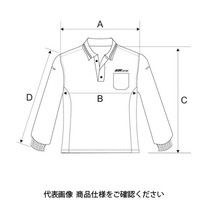 JTC 長袖ポロシャツ 2XLサイズ JTCD022XL 1個（直送品）