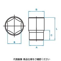 JTC 6.3mm 6ポイント ソケット(ミリ) 10mm JTC22510 1個（直送品）