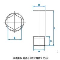 JTC 9.5mm 6ポイント ディープソケット(ミリ) 7mm JTC36307 1個（直送品）