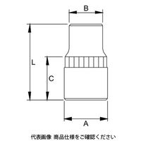 JTC 12.7mmスターソケット E16 JTC43516 1個（直送品）