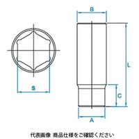 JTC 12.7mm 6Pソケット 17mm JTC43817 1個（直送品）