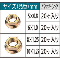 JTC ナット(20ケ入り) 6X1.0 1セット(20個)（直送品）