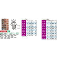 JTC ドレンボルト20mm 10個入り JTC2008 1セット(10個)（直送品）