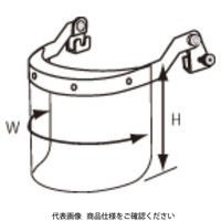 理研オプテック 防災面 FSー3000 MPヘルメット ポリカーボネートシールド 1個（直送品）