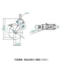 ユーエイ NPTーS型(自在車・ストッパー付) NPTー100SUESー3，M16×40 NPT-100SUES-3_M16X40 1個（直送品）