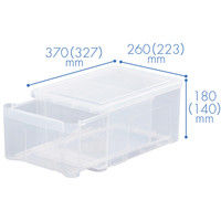 天馬 プレクシーケース オールクリア S クリア 1セット（3個：1個×3）