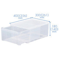 天馬 プレクシーケース オールクリア M クリア 1セット（3個：1個×3）