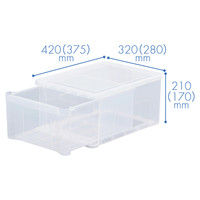 天馬 プレクシーケース オールクリア L クリア 1セット（3個：1個×3）