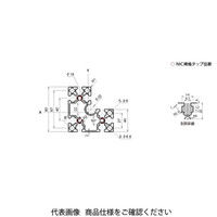 エヌアイシ・オートテック M8 ベーシックアルミフレーム 220mm AFSL-808040-8-220（直送品）