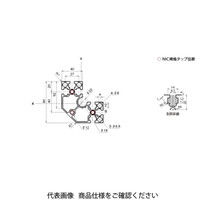 エヌアイシ・オートテック M8 ベーシックアルミフレーム 796mm AFSC-808040-8-796（直送品）