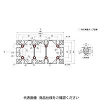 エヌアイシ・オートテック M8 ベーシックアルミフレーム 152mm AFS-90180L-8-152（直送品）