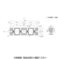 エヌアイシ・オートテック M8 ベーシックアルミフレーム 579mm AFS-45180L-8-579（直送品）