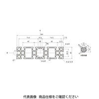 エヌアイシ・オートテック M8 ベーシックアルミフレーム 201mm AFS-45180B-8-201（直送品）