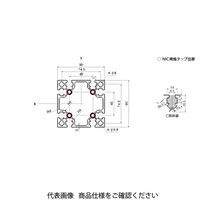 エヌアイシ・オートテック M8 ベーシックアルミフレーム 762mm AFS-9090L-8-762（直送品）