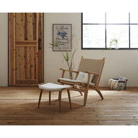 【軒先渡し】関家具 ラウンジチェア シードル ASH-1NA/布WH（RY-942） ナチュラル/座ホワイト 1脚（直送品）