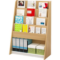 VALUTEC 雑誌ラック90 幅900×奥行400×高さ1260mm ナチュラル MAN-12 1台（直送品）