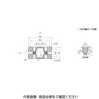 エヌアイシ・オートテック M8 ベーシックアルミフレーム 671mm AFS-4590L-8-671（直送品）