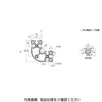 エヌアイシ・オートテック M8 ベーシックアルミフレーム 535mm AFSR-808040-8-535（直送品）