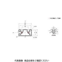 エヌアイシ・オートテック M8 ベーシックアルミフレーム 888mm AFST-4080L-8-888（直送品）