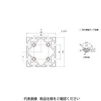 エヌアイシ・オートテック H10 高剛性フレーム 797mm AFSー100100ー10ー797 1セット(2本)（直送品）