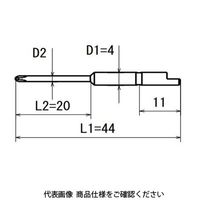 OHMI スクリュードライバービット プラスビット(着磁タイプ) V-05 No.0x4x44(2.3x20) MAG 1セット(10本)（直送品）