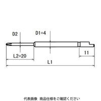 近江精機 OHMI スクリュードライバービット プラスビット V-05 No.0x4x64(1.8x20) 1セット(20本)（直送品）
