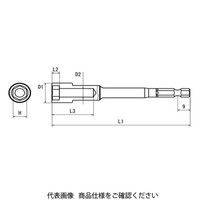 近江精機 OHMI スクリュードライバービット ボックスビット V-17B H11x100 1セット(5本)（直送品）
