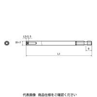 近江精機 OHMI スクリュードライバービット へクスウェーブビット(E型) V-17E E5x100 1セット(10本)（直送品）