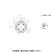 エヌアイシ・オートテック M6 マシンフェンス、パーテーションフレーム 378mm AFH-7575-6-378（直送品）